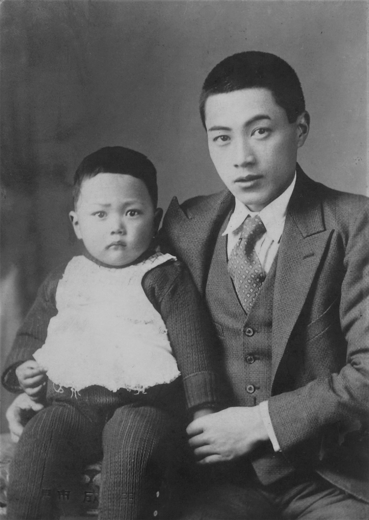 1944年父と五才